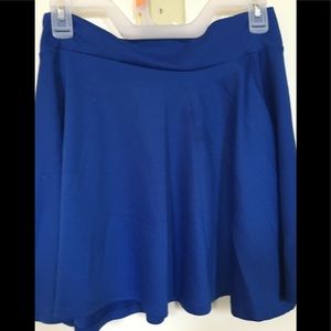 Blue skater skirt